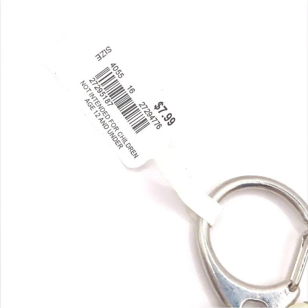 Silver Chic Initial K Keychain Car Accessory